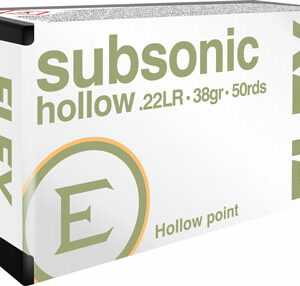 ELEY SUBSONIC 22LR 38GR HP - 50RD 100BX/CS