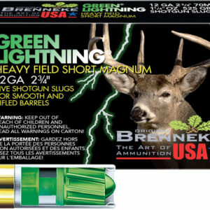 BRENNEKE USA GREEN LIGHTNING - 12GA 2.75" 1-1/4OZ 5RD 50BX/CS