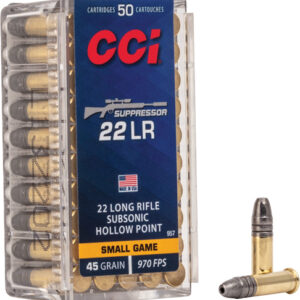 CCI SUPPRESSOR 22LR 45GR HP - 970FPS 50RD 100BX/CS