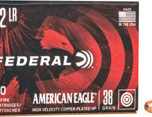FEDERAL AE 22LR 38GR HP - 1260FPS 40RD 100BX/CS