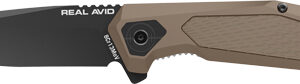 REAL AVID RAV-3 KNIFE ASSISTED - FOLDING 3.25" BLADE TAN