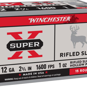 WINCHESTER SUPER-X 12GA 2.75" - 1OZ SLUG 15RD 10BX/CS