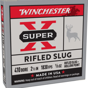 WINCHESTER SUPER-X 410 2.5" - 1/5OZ RIFLED SLUG 5RD 50BX/CS