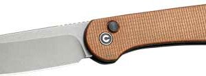 CIVIVI KNIFE ELEMENTUM 3.47" - BROWN MICARTA/GRAY STONEWASHED