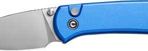 CIVIVI KNIFE QUIBIT 2.98" BLUE - /SATIN FINISH BUTTON LOCK