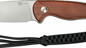 CIVIVI KNIFE TIMBERBARK 3.2" - FIXED GUIBOURTIA WOOD/SATIN