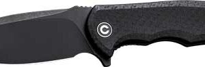 CIVIVI KNIFE PRAXIS 3.75" BLK - COARSE MICARTA/BLK STONEWASHE