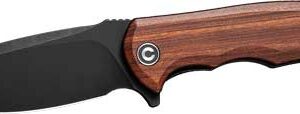 CIVIVI KNIFE PRAXIS 3.75" - CUIBOURTIA WOOD/BLACK STNWSH