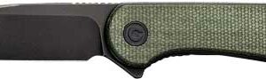 CIVIVI KNIFE ELEMENTUM 2.96" - GREEN MICARTA/BLACK D2 LNR LCK