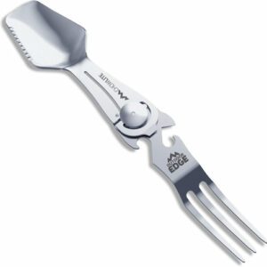 OUTDOOR EDGE CHOWLITE W/ FULL - SIZE SPOON/FORK & 3 TOOLS