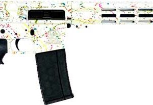 GLFA AR15 SPLATTER 223 WYLDE - 16" NIT BBL WHITE
