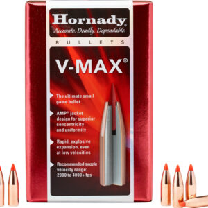 HORNADY BULLETS 22 CAL .224 - 50GR V-MAX 100CT 40BX/CS