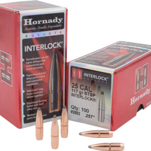HORNADY BULLETS 25 CAL .257 - 117GR JSP-BT 100CT 25BX/CS