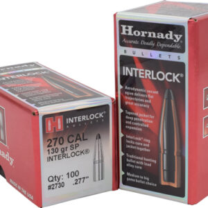 HORNADY BULLETS 270 CAL .277 - 130GR JSP 100CT 25BX/CS