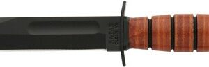 KA-BAR FIGHTING/UTILITY KNIFE - 5.25" SHORT W/LTHR SHTH USMC