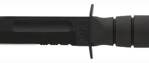KA-BAR SHORT KA-BAR - 5.25" SERR W/PLASTIC SHEATH