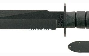 KA-BAR FIGHTER KNIFE - 8" SERRATED W/SHEATH