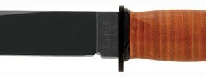 KA-BAR MARK I NAVY KNIFE - 5-1/8" W/LEATHER SHEATH USN