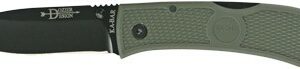 KA-BAR DOZIER FOLDING HUNTER - 3" FOLIAGE GREEN