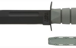 KA-BAR FIGHTING/UTILITY KNIFE - 7" W/PLASTIC SHEATH F-GREEN