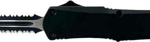 TEMPLAR KNIFE LARGE OTF BLACK - RUBBER 3.5" BLACK DAGGER SRRTD