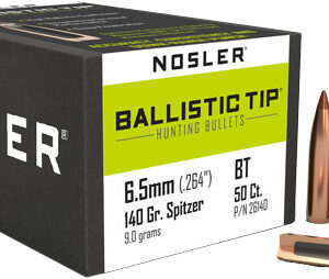 NOSLER BULLETS 6.5MM .264 - 140GR BALLISTIC TIP 50CT