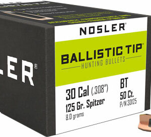NOSLER BULLETS 30 CAL .308 - 125GR BALLISTIC TIP 50CT