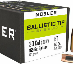 NOSLER BULLETS 30 CAL .308 - 165GR BALLISTIC TIP 50CT