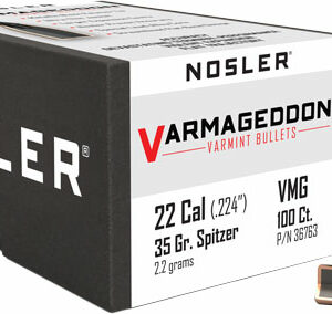 NOSLER BULLETS 22 CAL .224 - 35GR VARMAGEDDON TIPPED 100CT