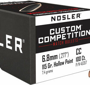 NOSLER BULLETS 6.8MM .277 - 115GR HP-BT CUSTOM COMP. 100C