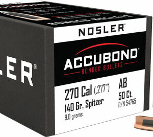 NOSLER BULLETS 270 CAL .277 - 140GR ACCUBOND 50CT