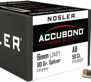 NOSLER BULLETS 6MM .243 - 90GR ACCUBOND 50CT
