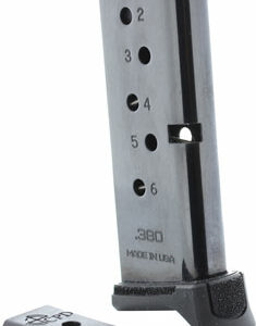 CPD MAGAZINE RUGER LCP - 380ACP 6RD GLOSS BLACK