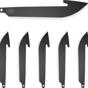 OUTDOOR EDGE 2.5" DROP POINT - BLADE PACK BLACK BLADE 6-PACK