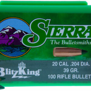 SIERRA BULLETS .20 CAL .204 - 39GR BLITZKING 100CT
