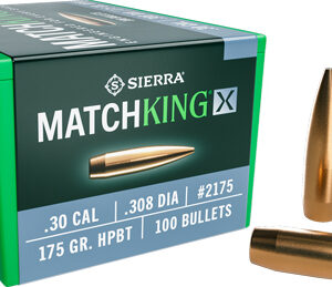 SIERRA BULLETS .30 CAL .308 - 175GR HP-BT MATCHKING X 100CT