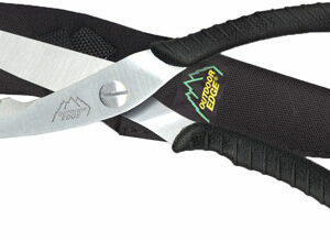 OUTDOOR EDGE GAME SHEARS - 3.5" S/S BLACK W/NYLON SHEATH