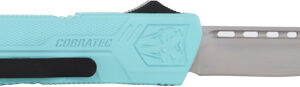 COBRATEC LIGHTWEIGHT OTF - MINT BLUE 3.25" DROP POINT