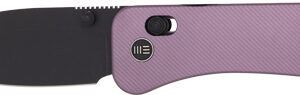 WE KNIFE BANTER 2 2.87" PURPLE - ALUMINUM/BLK STNWASH CROSSBAR