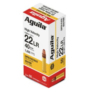 Aguila Super Extra Rimfire Ammunition .22 LR 40 gr. CPSP 1255 fps 50/ct