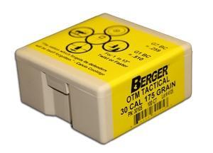 Berger Match Grade Tactical Bullets .338 cal .338" 300 gr HYBRID OTM TACTICAL 250/ct