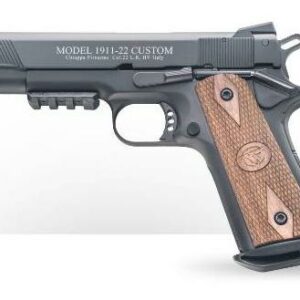Chiappa 1911 .22 LR Handgun .22 LR 10rd Magazines(2) 5" Barrel Wooden Grips Rail