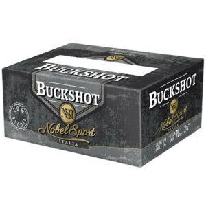 Noble Sport Buckshot Law Enforcement Shotshells 12 ga 2-3/4" 9 pellet 1200 fps #00 10/ct
