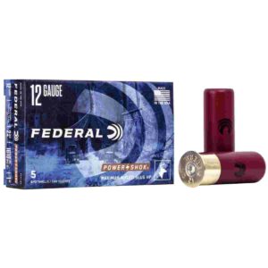 Federal Power Shok Shotshells 12 ga 2-3/4" 1 oz 1610 fps Slug 5/rd