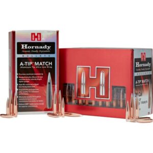 Hornady Aluminum A-Tip Match Rifle Bullets 25 cal .257 138 GR (1-7.5'') 100/ct