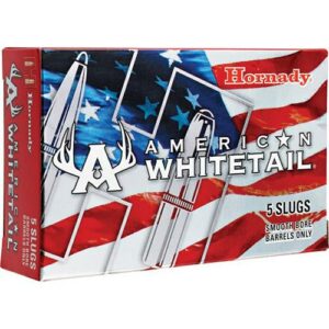 Hornady American Whitetail Shotshell Ammunition 12 ga 1600 fps 1 oz Rifled Slug 5/ct