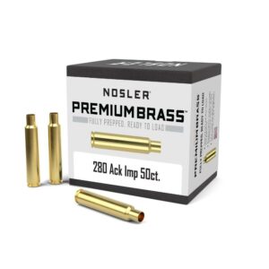 Nosler Unprimed Brass Rifle Cartridge Cases .280 Ackley Improved 50/ct