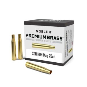 Nosler Unprimed Brass Rifle Cartridge Cases .300 H&H 25/ct