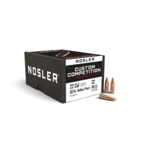 Nosler Custom Competition Rifle Bullets .22 cal .224" 69 gr HPBT 100/ct