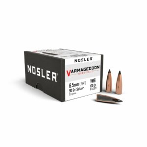 Nosler VarMageddon Rifle Bullets 6.5mm .264" 90 gr FB-Tipped 100/ct